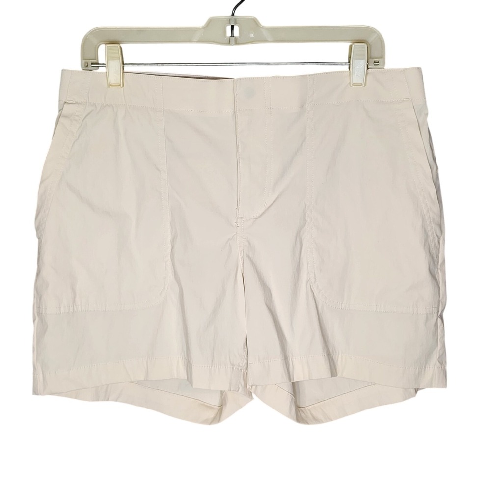 EDDIE BAUER Size 10 Khaki Tan Lightweight Camping Hiking Outdoor Shorts NWOT
